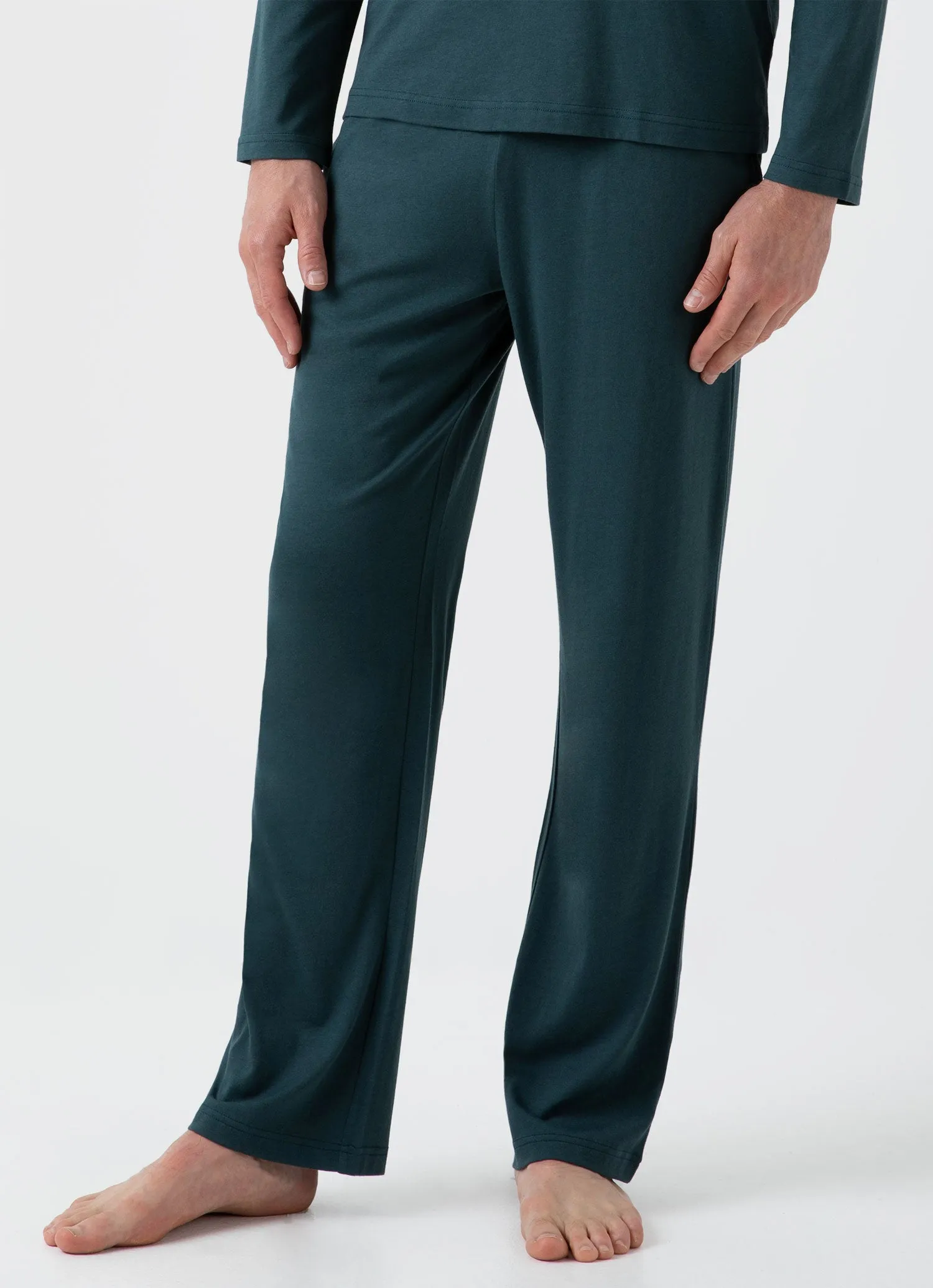 Men's Cotton Modal Lounge Pant in Peacock