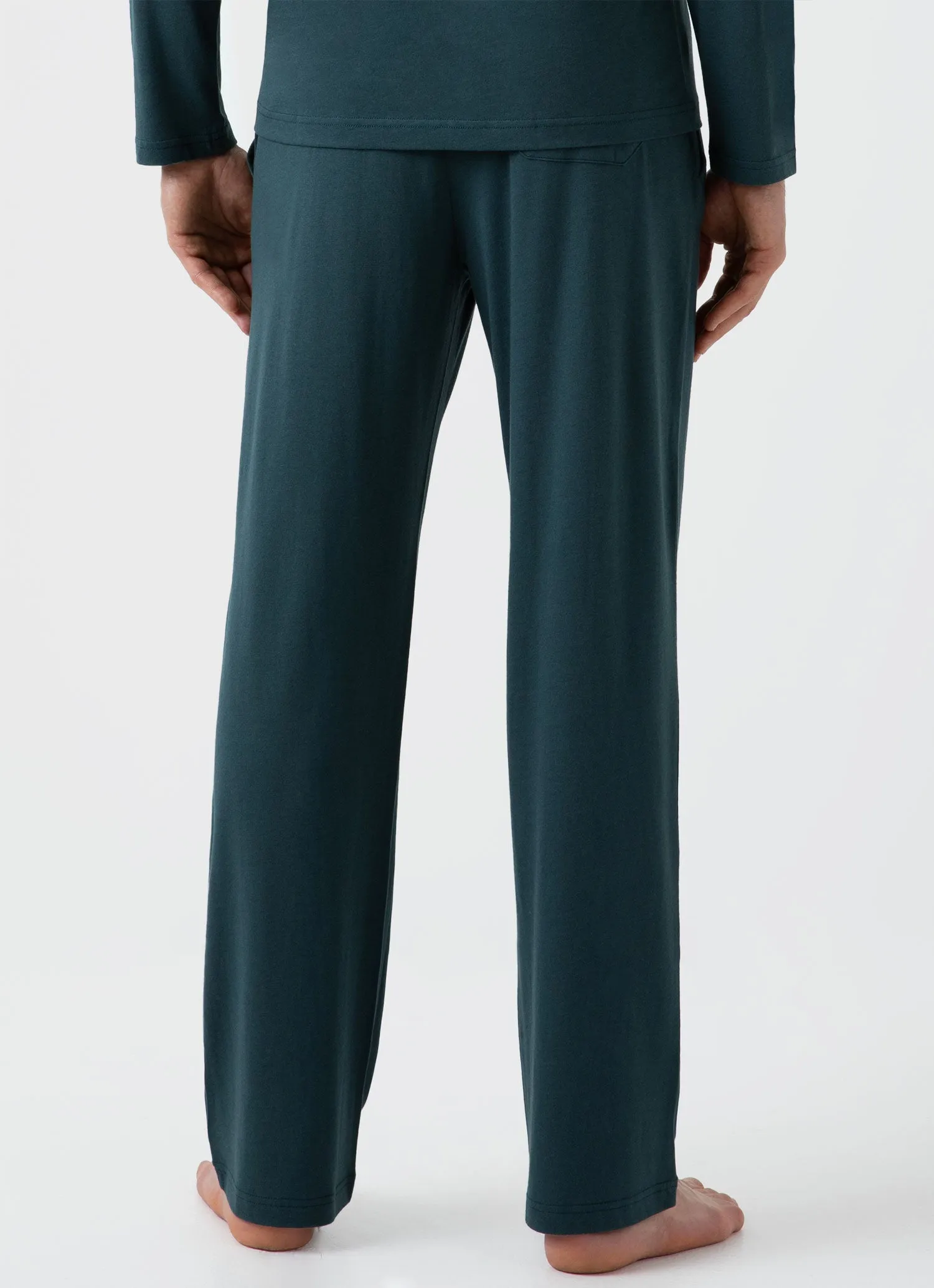 Men's Cotton Modal Lounge Pant in Peacock