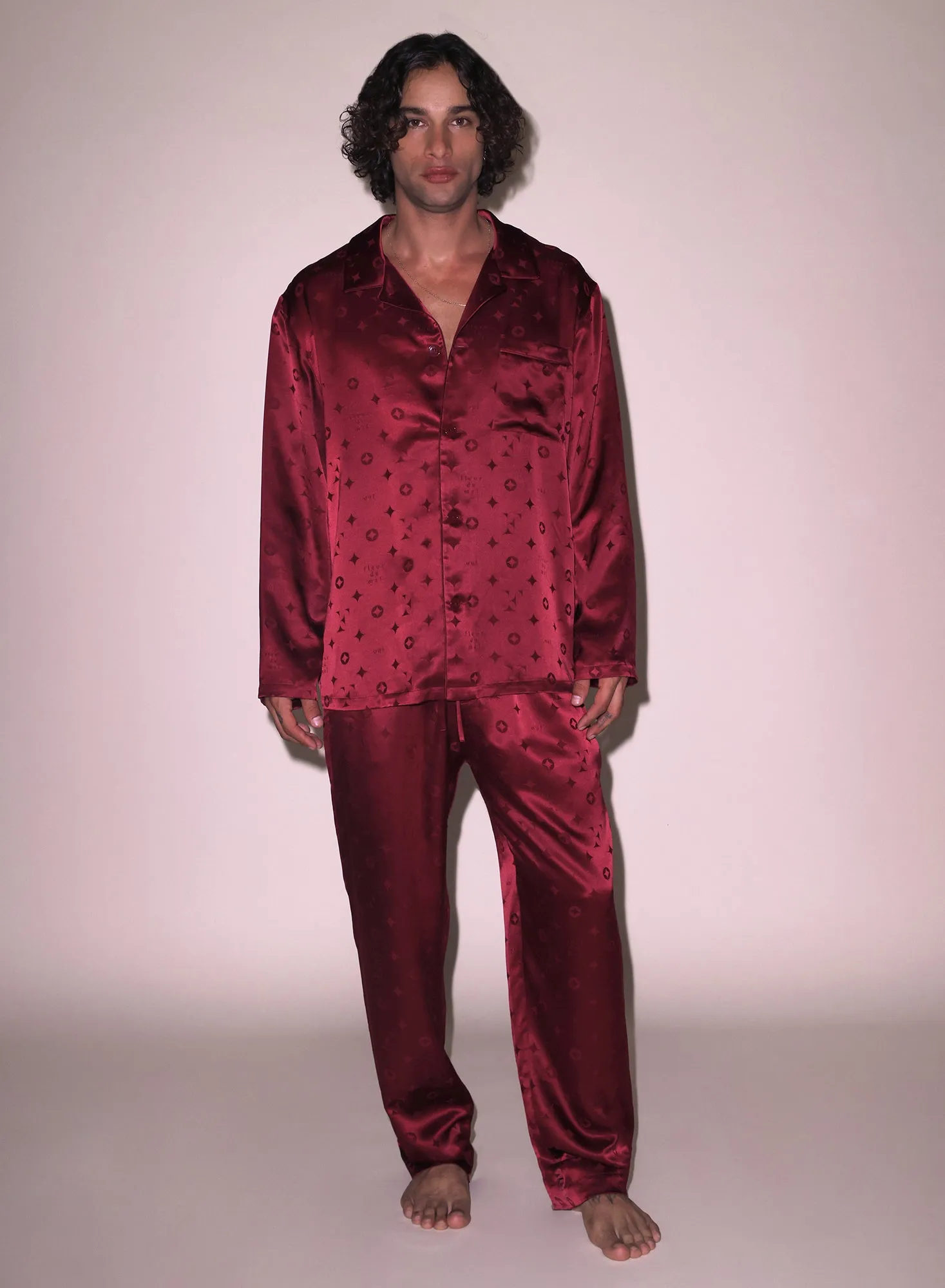 Men's Silk Jacquard PJ Pant