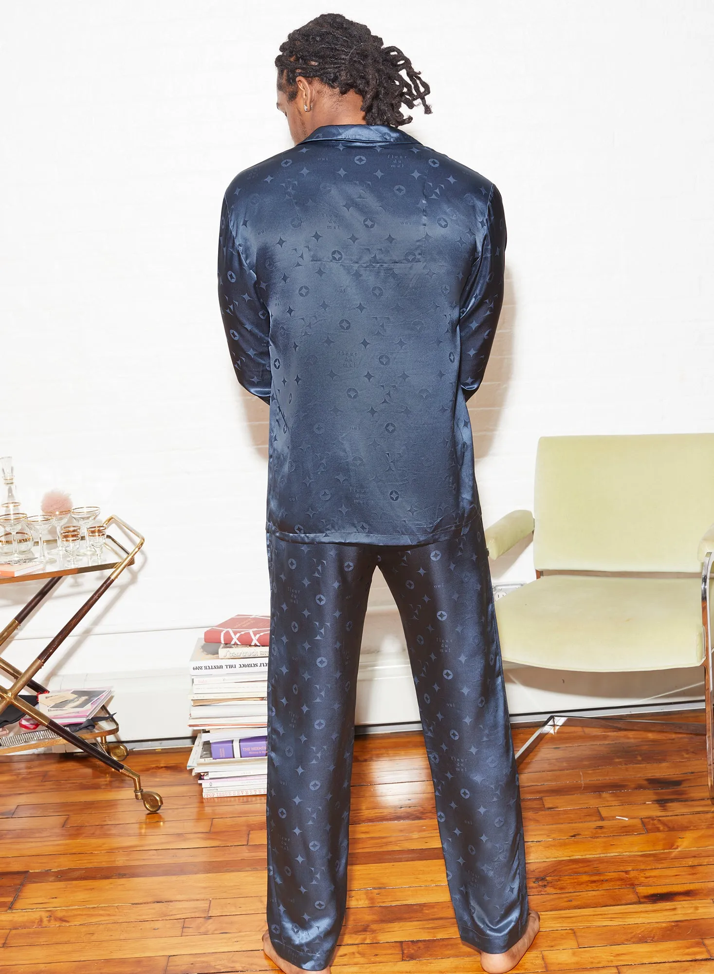 Men's Silk Jacquard PJ Top