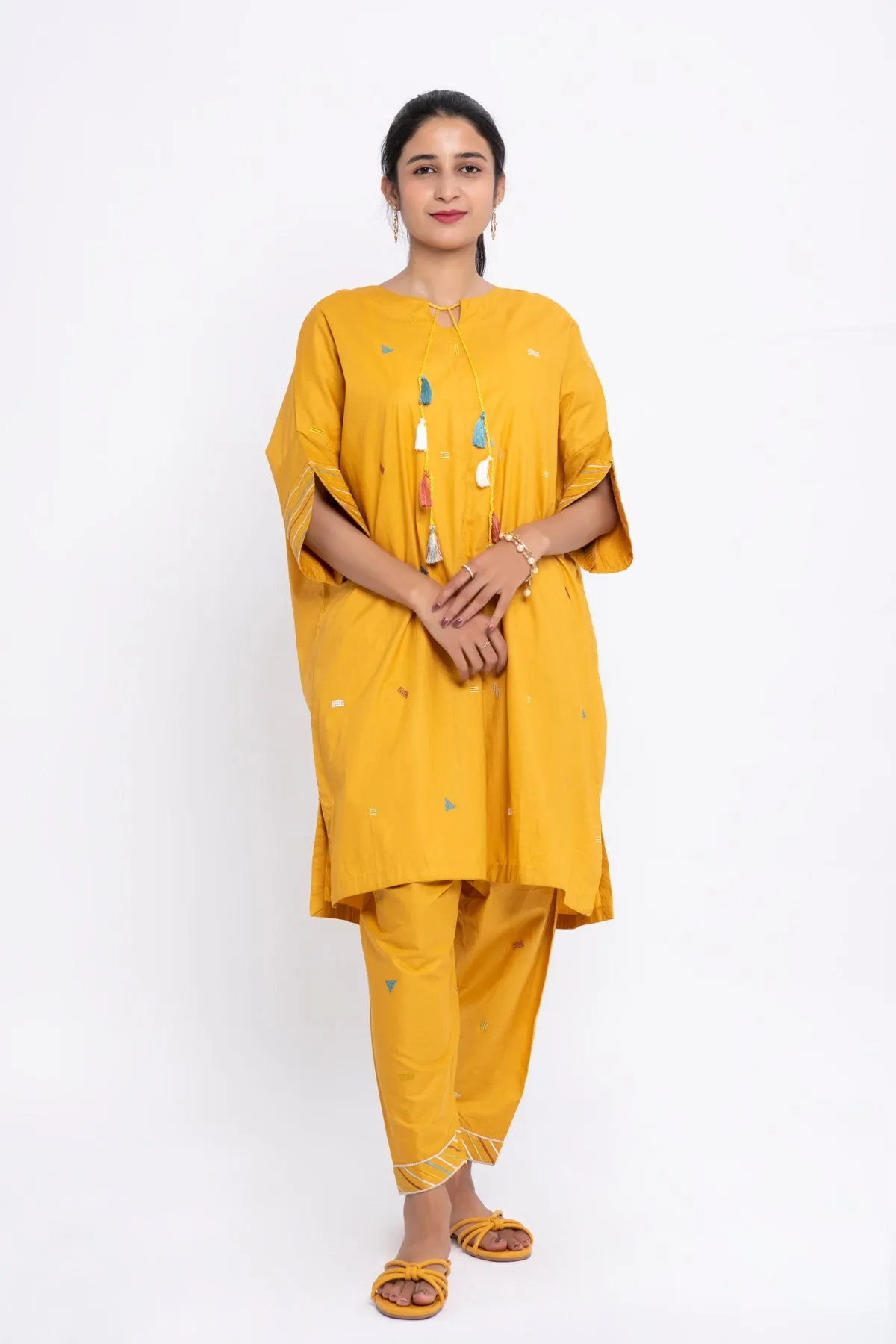 MUSTARD TUNIC WITH TROUSER