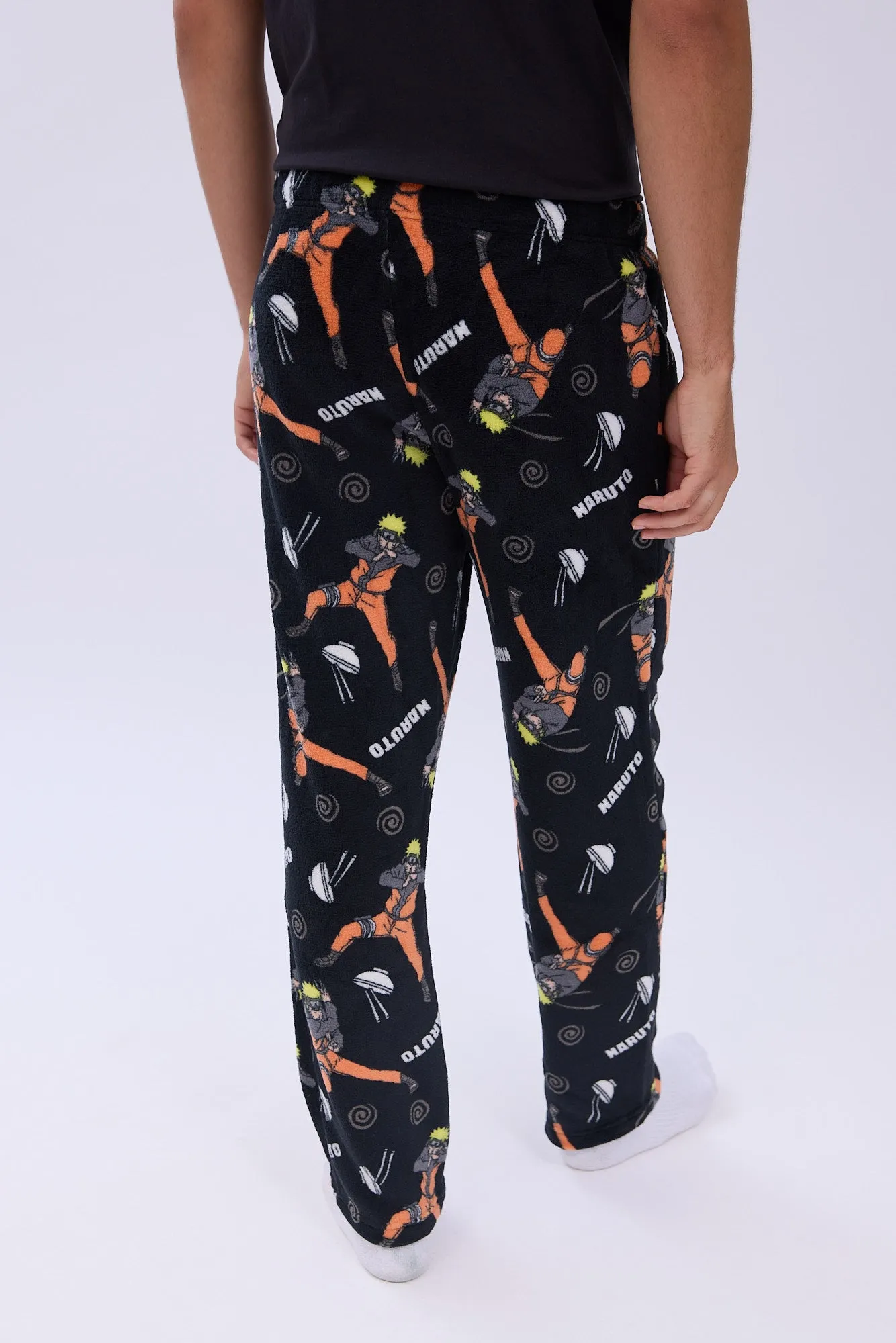 Naruto Printed Plush Pajama Pants