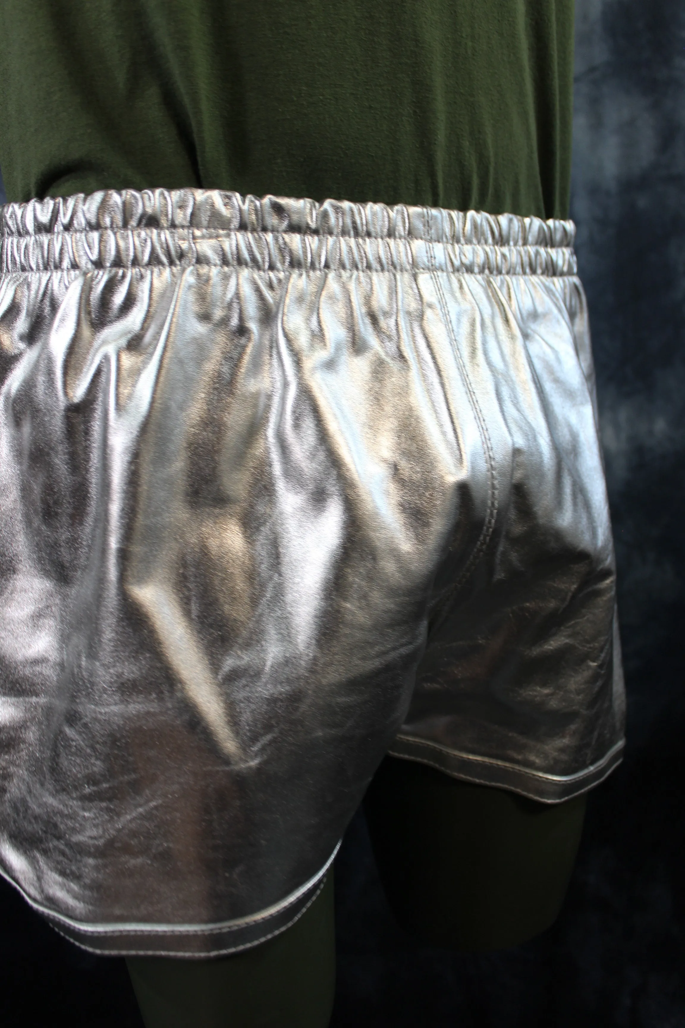 OnF Booty Shorts in Silver