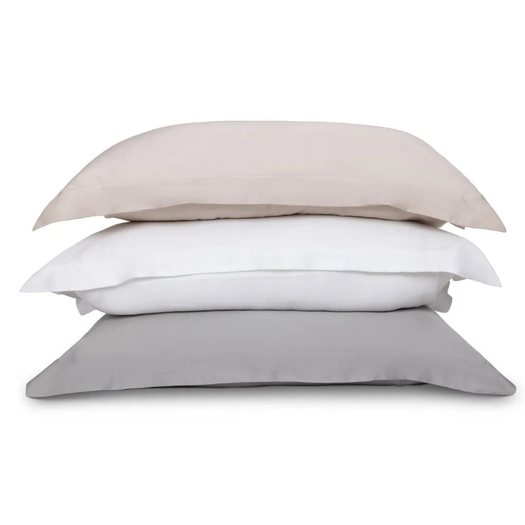 Organic Vegan Eucalyptus Silk Pillowcase Pair | Wheat