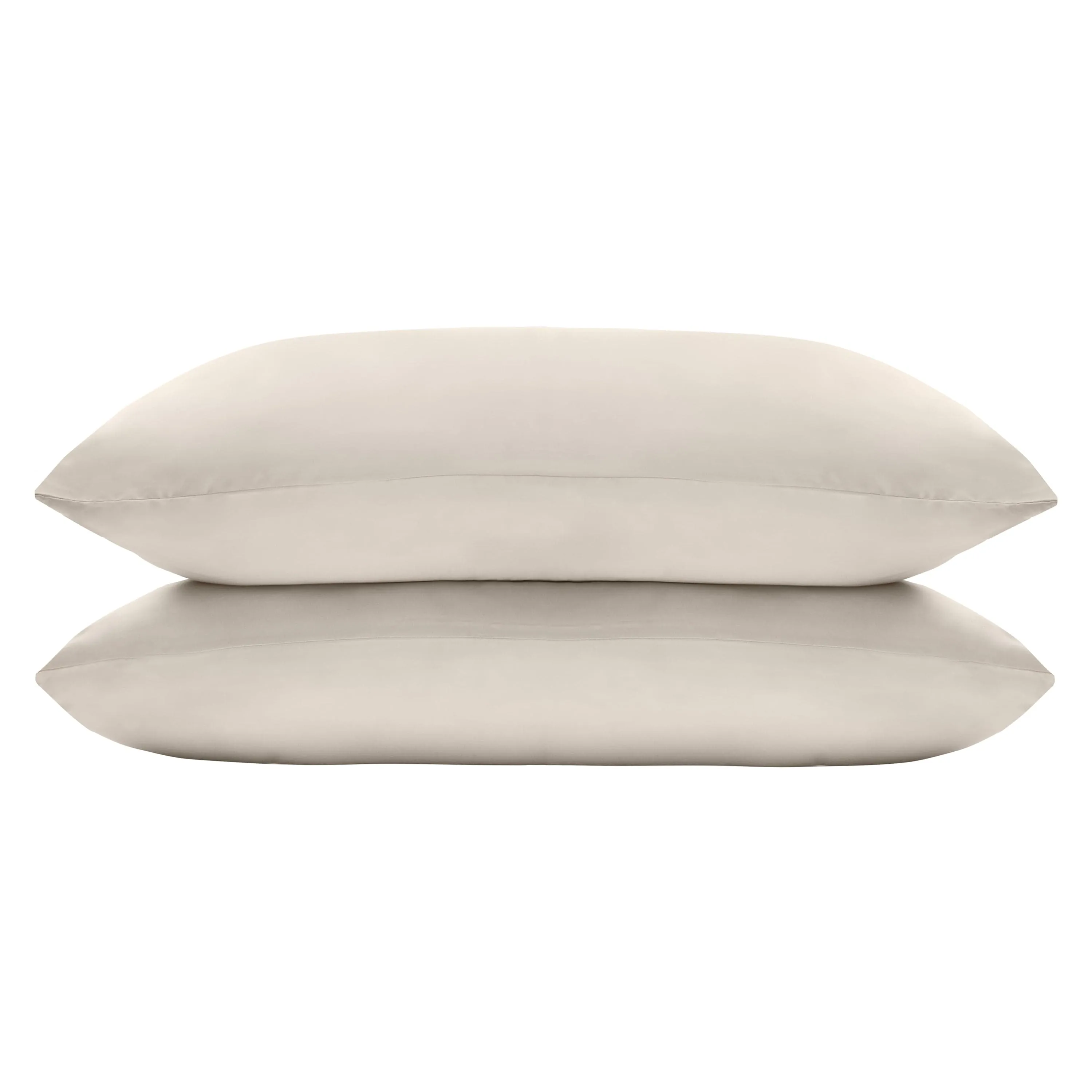 Organic Vegan Eucalyptus Silk Pillowcase Pair | Wheat