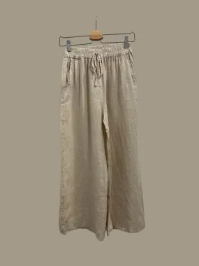 Palm Springs Linen Pants in Beige