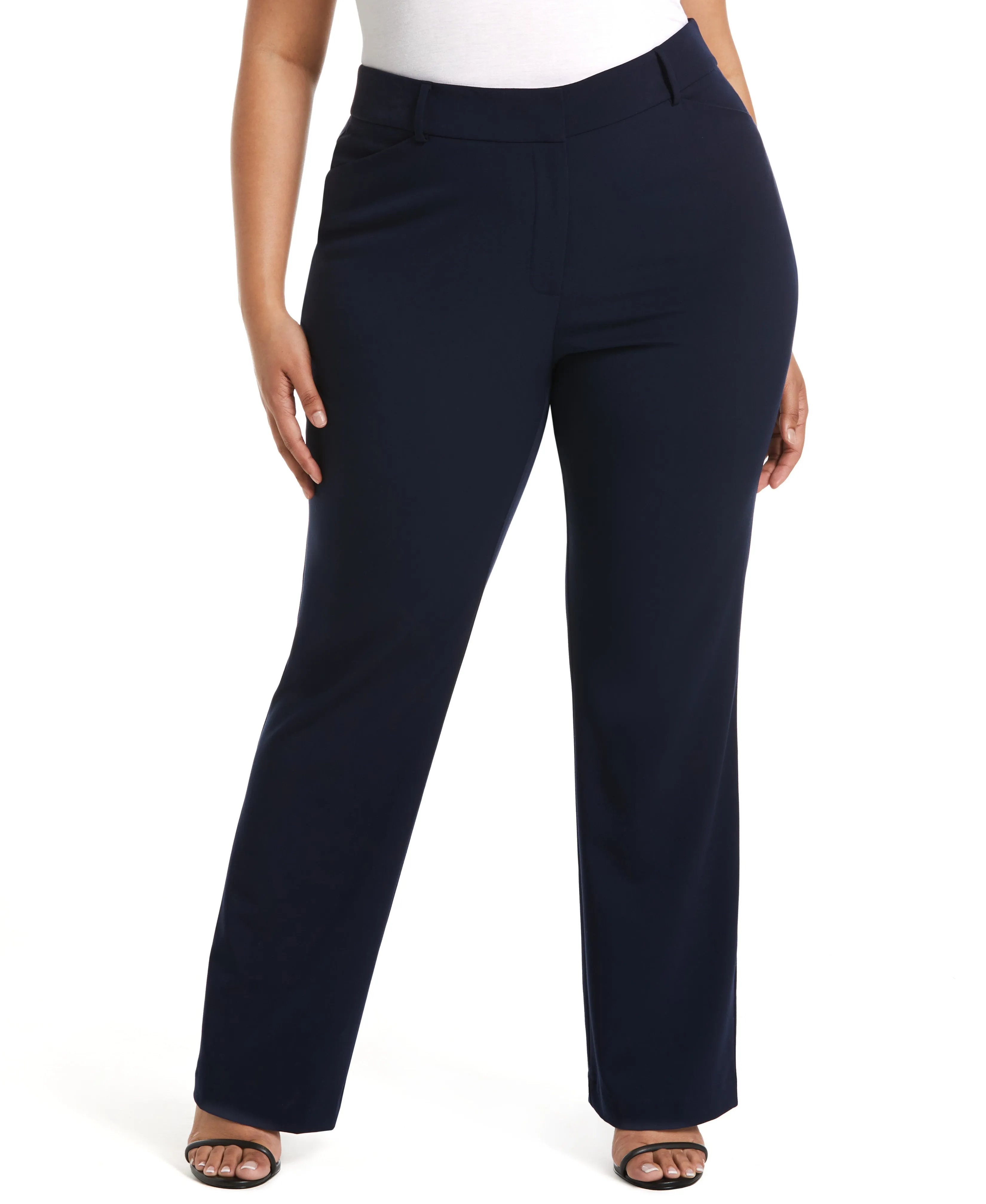 Plus Size Classic Fit Clean Boot Cut Pant