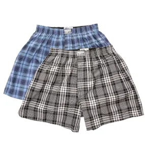 Pro Club Men's 2-Pack Classic Woven Boxers (Mix Colors)