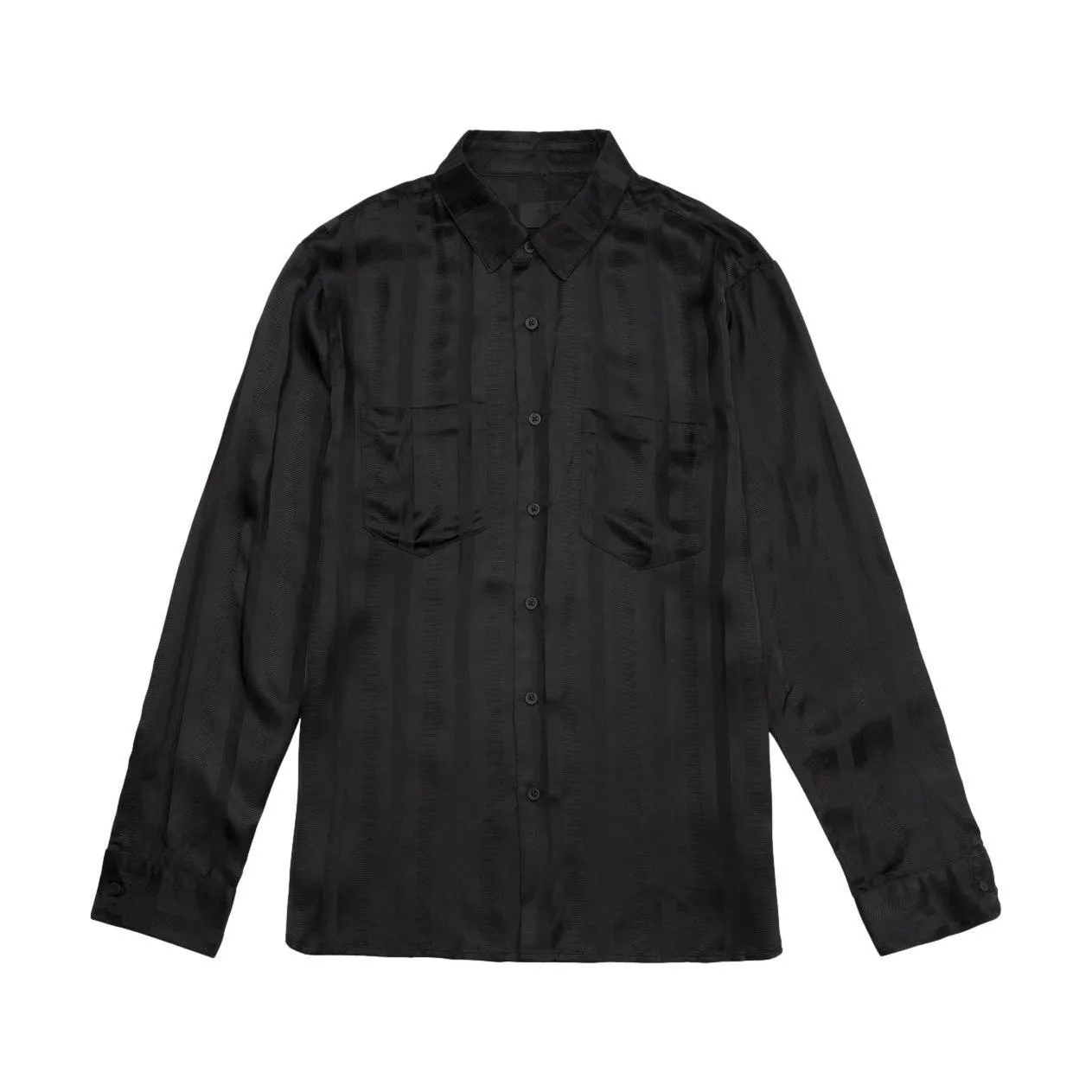 RTA MALCOM BLACK STRIPED SHIRT