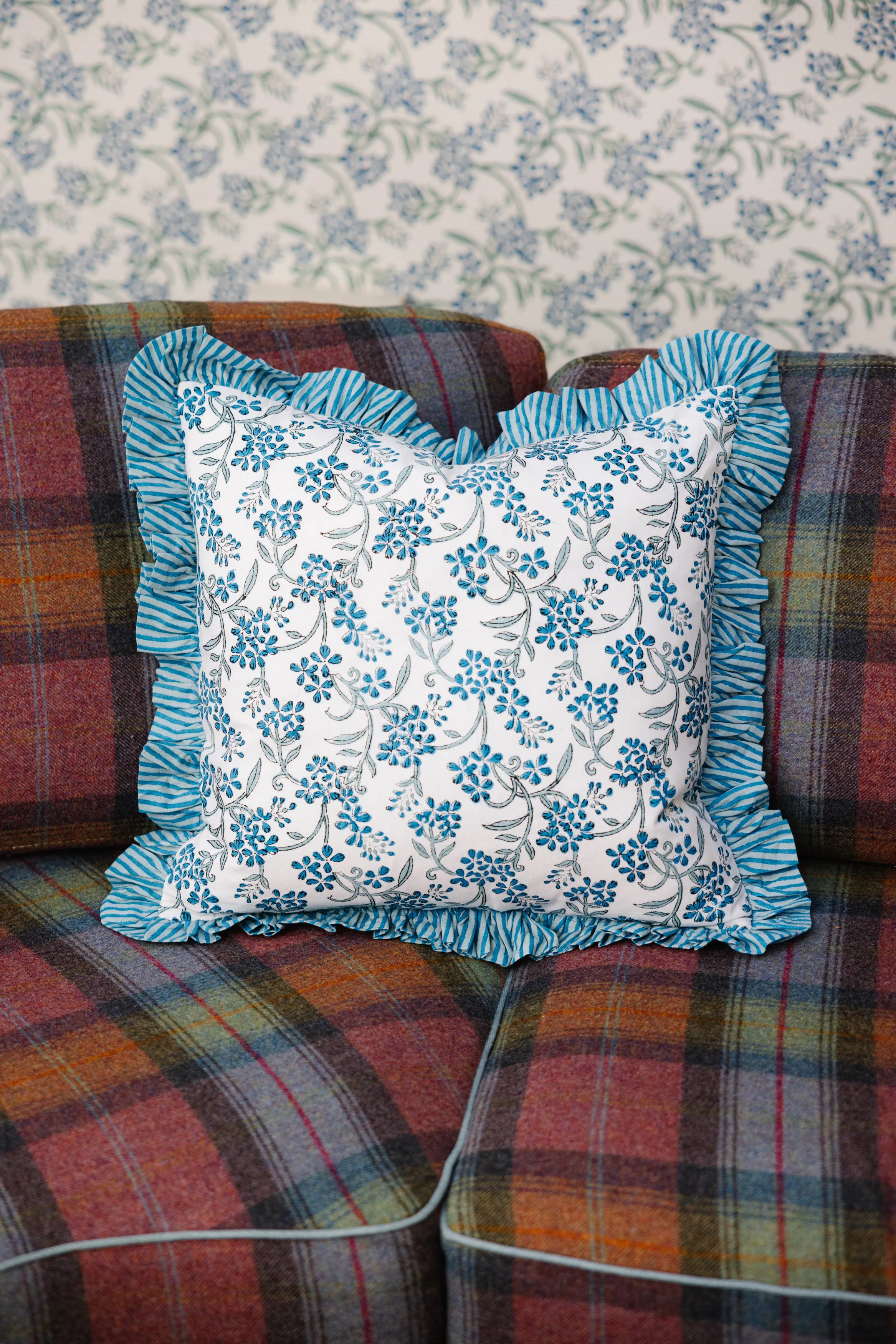 Ruffle Throw Pillow - Sanibel