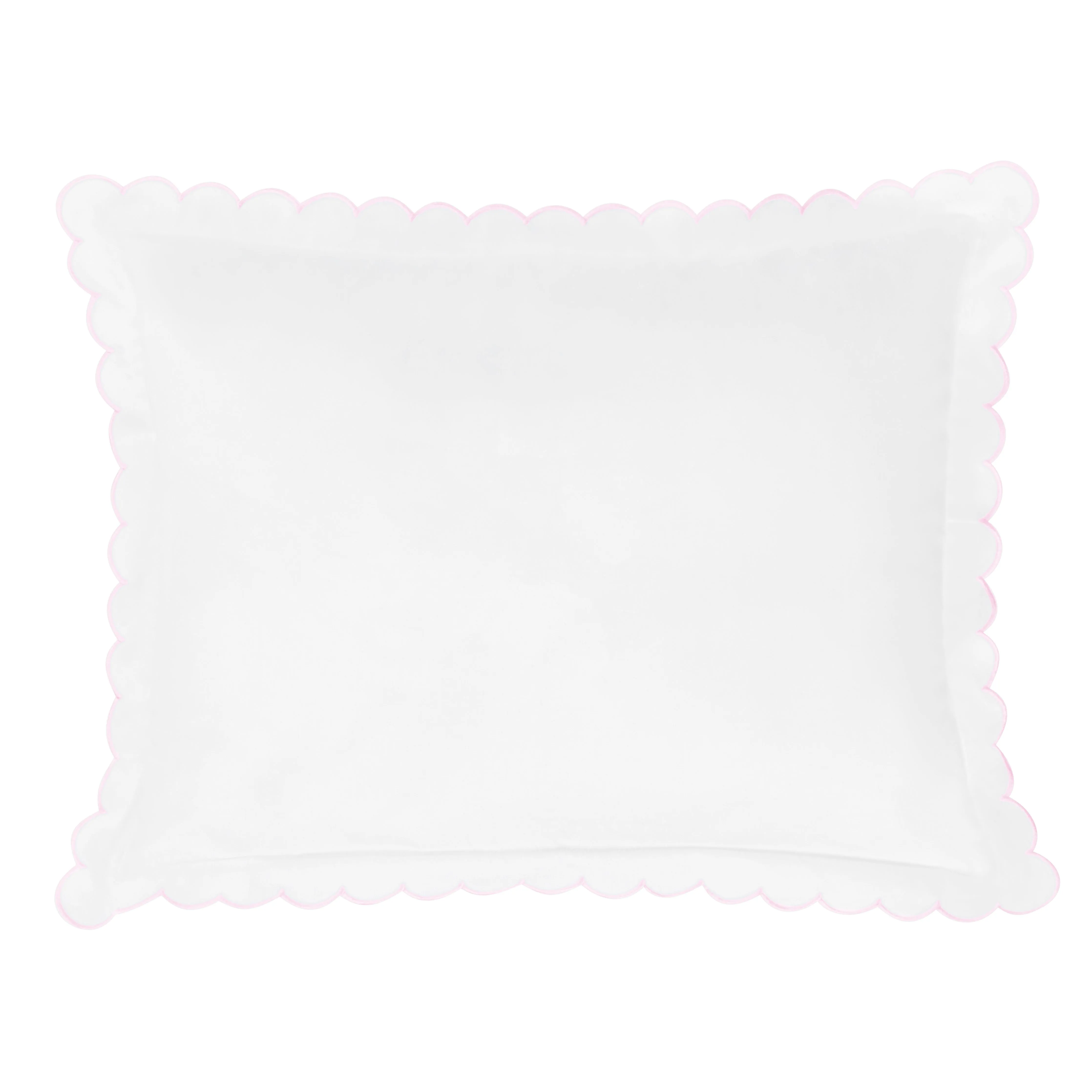 Scallop Baby Pillowcase - Blush