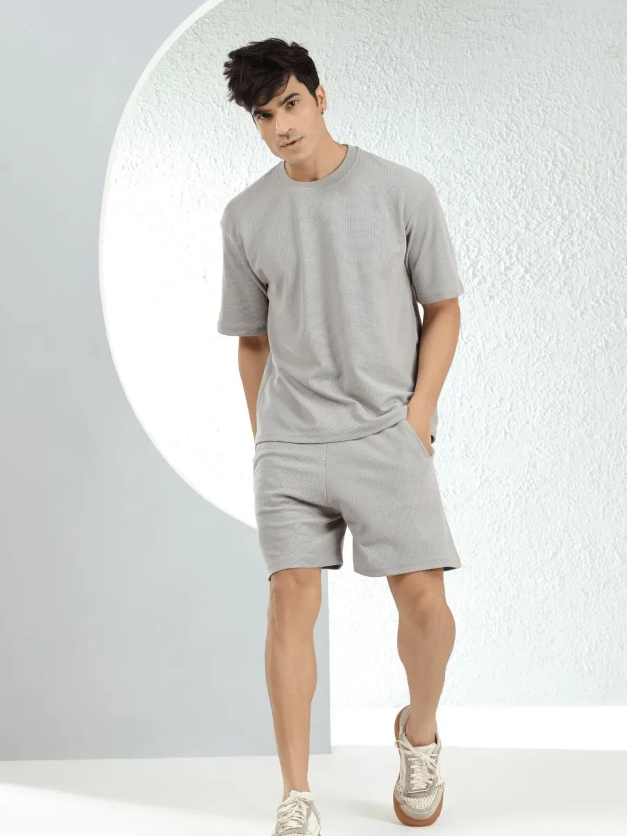 Waffle Oversized Grey Co-ords