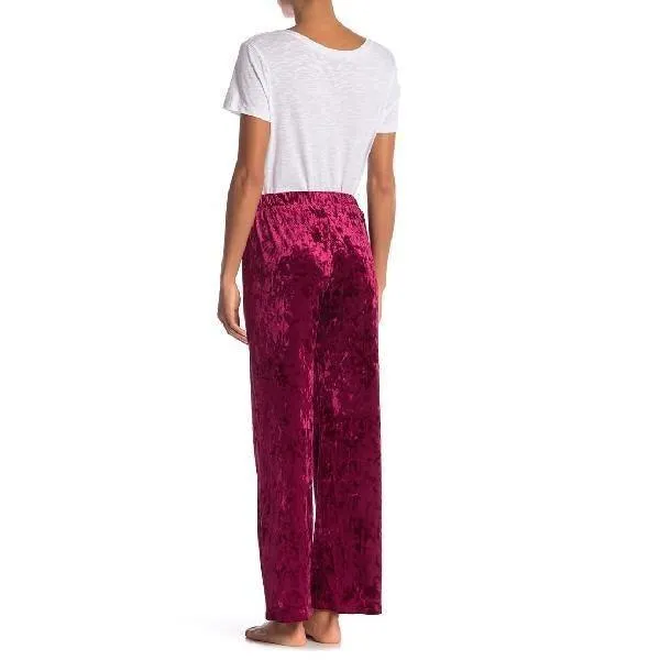 Women Pajama TAHARI Crushed Velvet Wide Leg Pajama Pants Cute Pajamas for Girls