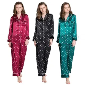 Women Polka Dots Pajama Set