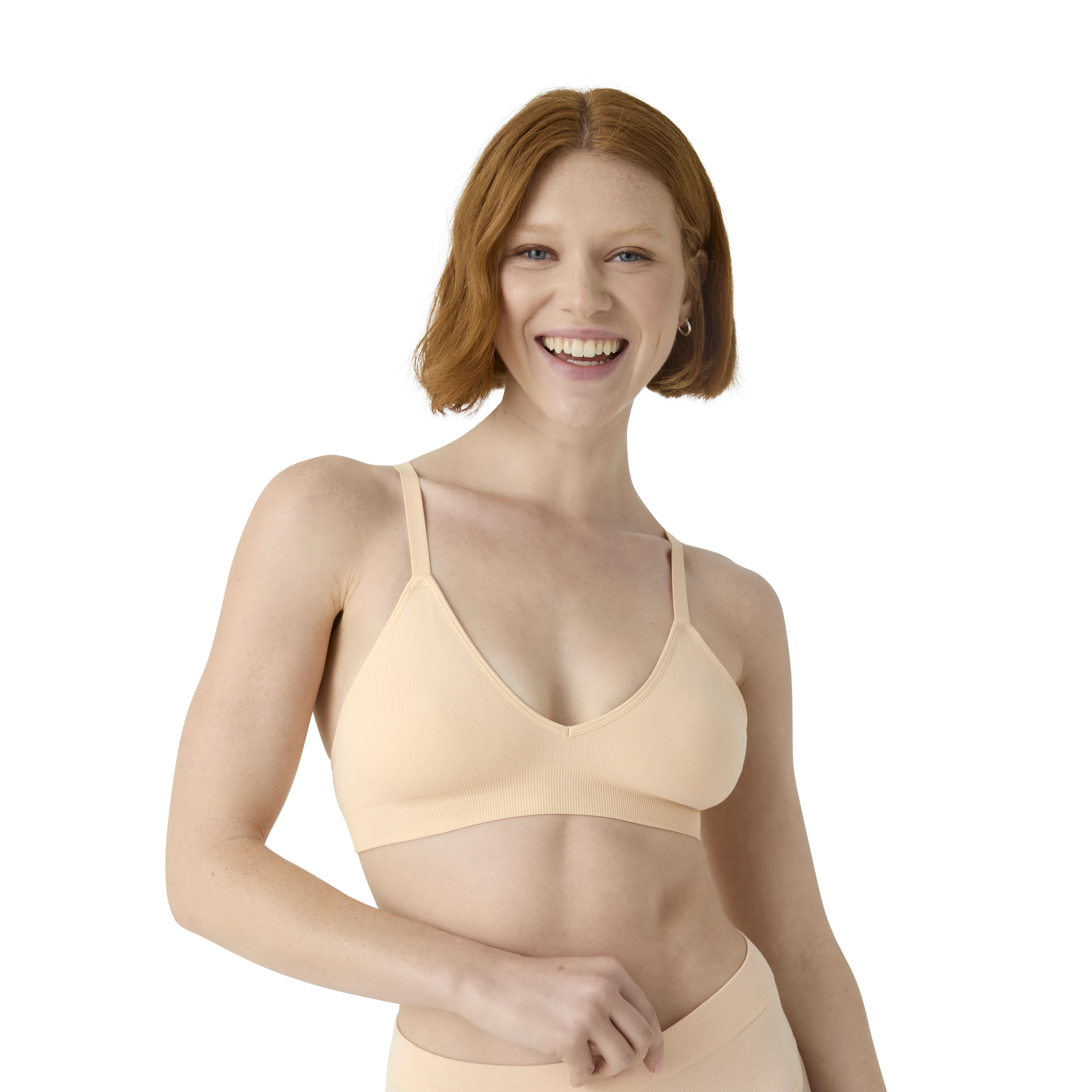 Women's Seamless Triangle Bralette   Full Brief