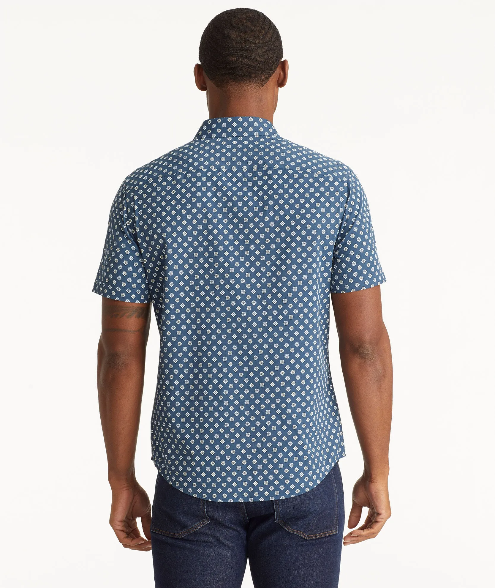 Wrinkle-Free Performance Short-Sleeve Flores Shirt